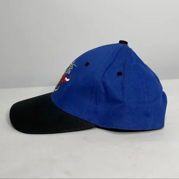 Vintage Chicago Bulls 3 Peat Rare Blue Cap - Picture 6 of 9